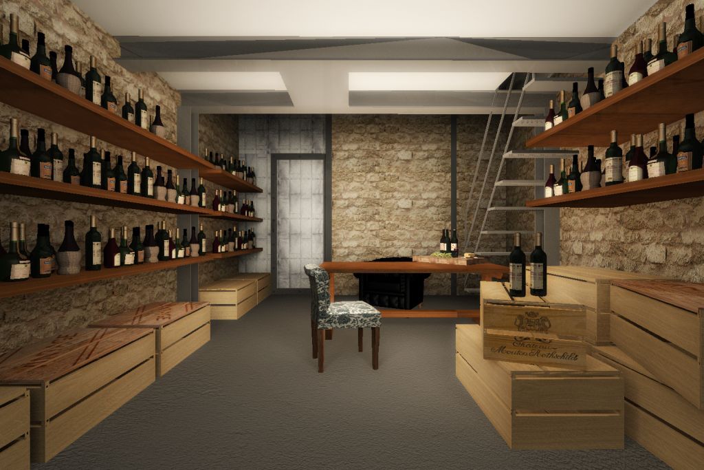 Wine outlet area